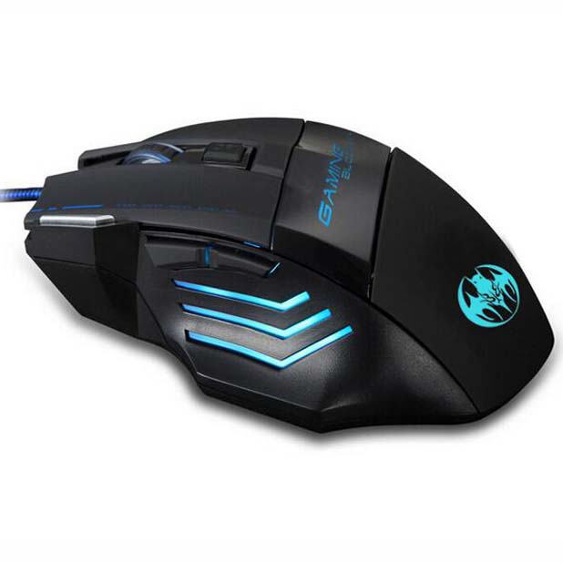 Multi-key fire 8 key seven-color breathing light wired optical game mouse 